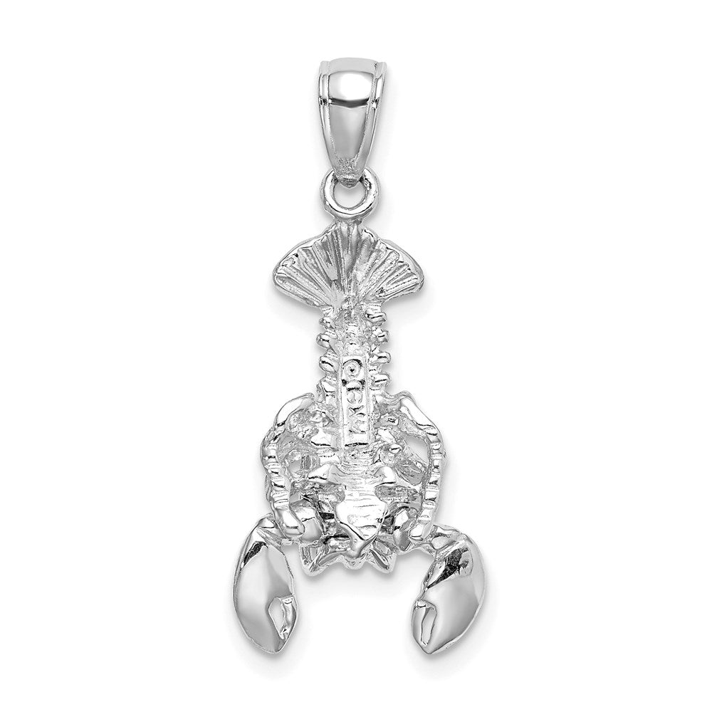 14K White Gold Moveable Lobster Charm 4