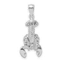 14K White Gold Moveable Lobster Charm 1