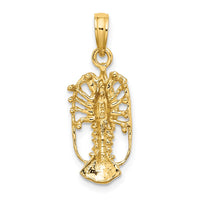 14K Florida Lobster with Out Claws Charm 3