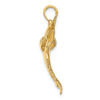 14K 3-D Polished BLUE MARLIN Charm 2