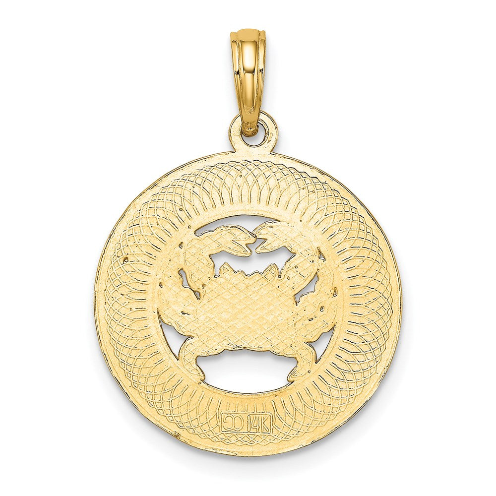 14K OCEAN CITY w/ Crab Charm