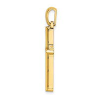 14K Polished Cross Charm