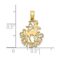 14K SAGITTARIUS Charm