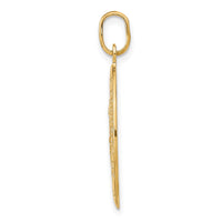 Leslie's 14k Polished and Satin Oval St. Christopher Pendant