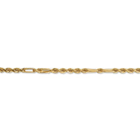 14k 3.0mm D/C Milano Rope Chain