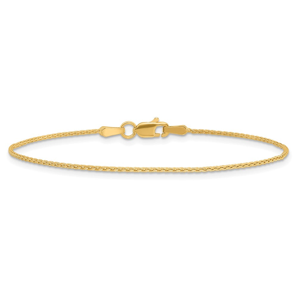 14k 6 inch 1.2mm Parisian Wheat with Lobster Clasp Chain