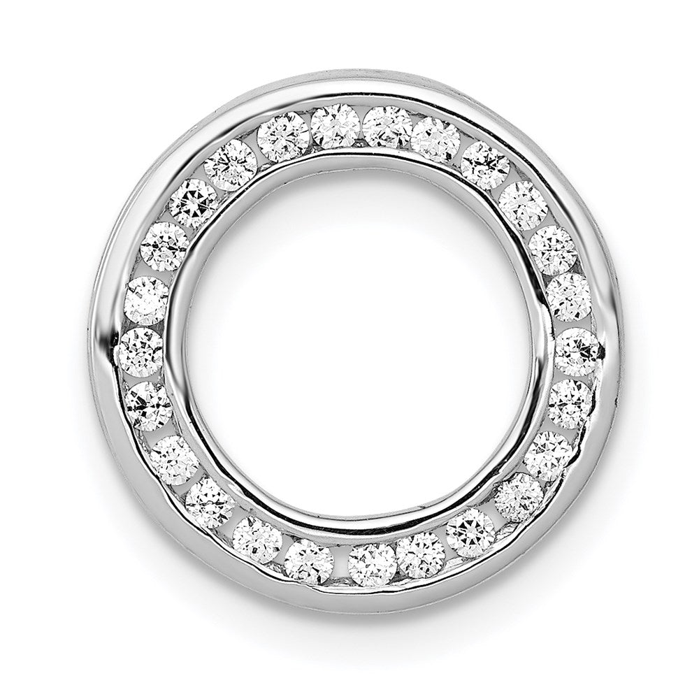 14kw Lab Grown Diamond SI1/SI2, G H I, Circle Pendant