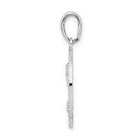 Sterling Silver Polish St. Augustine w/Palm Tree Circle Pendant