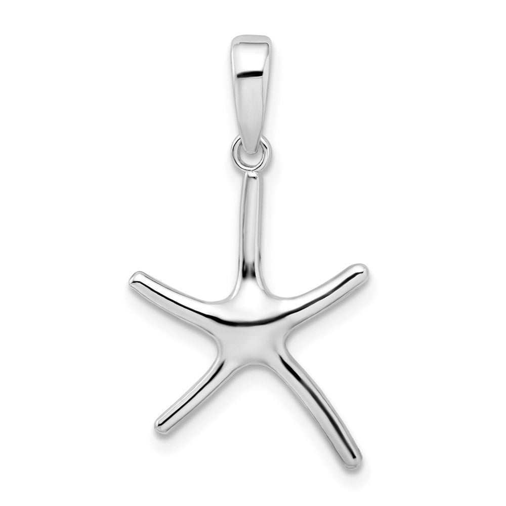 Sterling Silver Polished Starfish Pendant