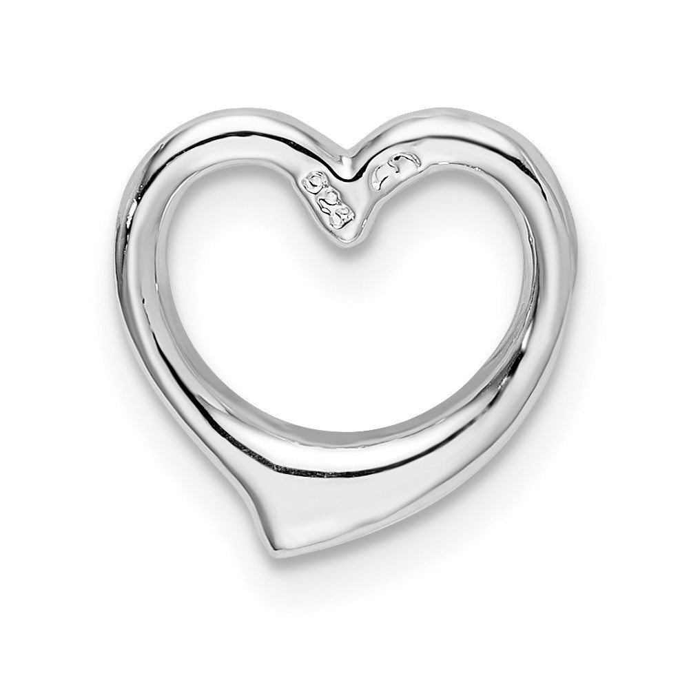 Sterling Silver Polished Heart Slide