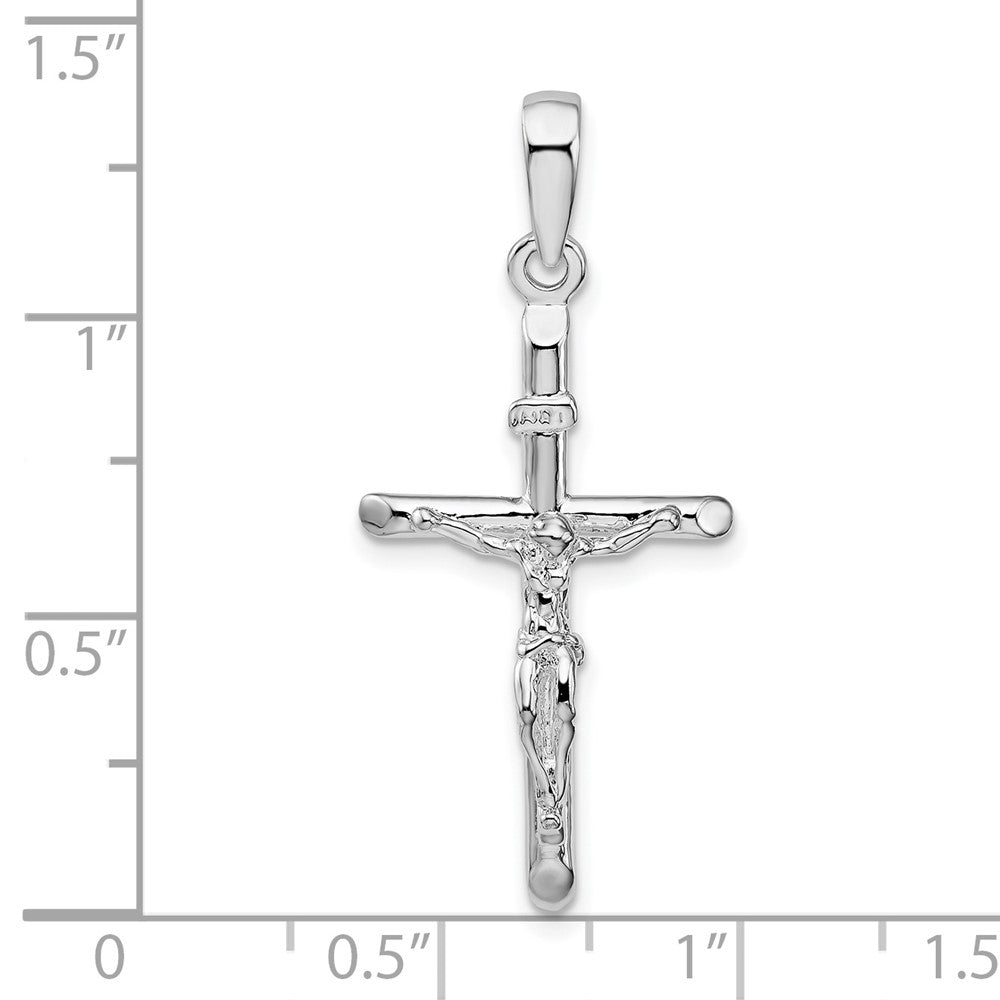 Sterling Silver Polished Crucifix Cross Pendant