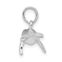 Sterling Silver Polished 3D Humpback Whale Pendant
