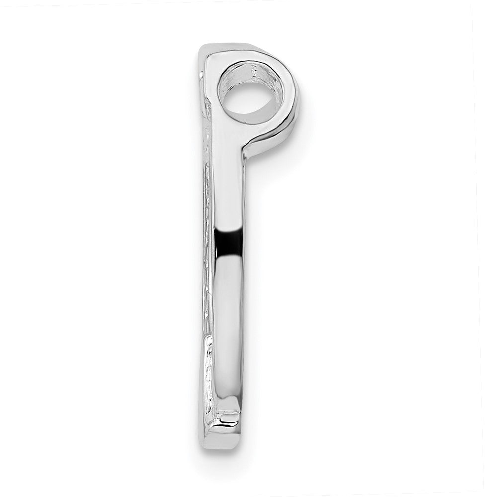 Sterling Silver Polished Horseshoe Chain Slide