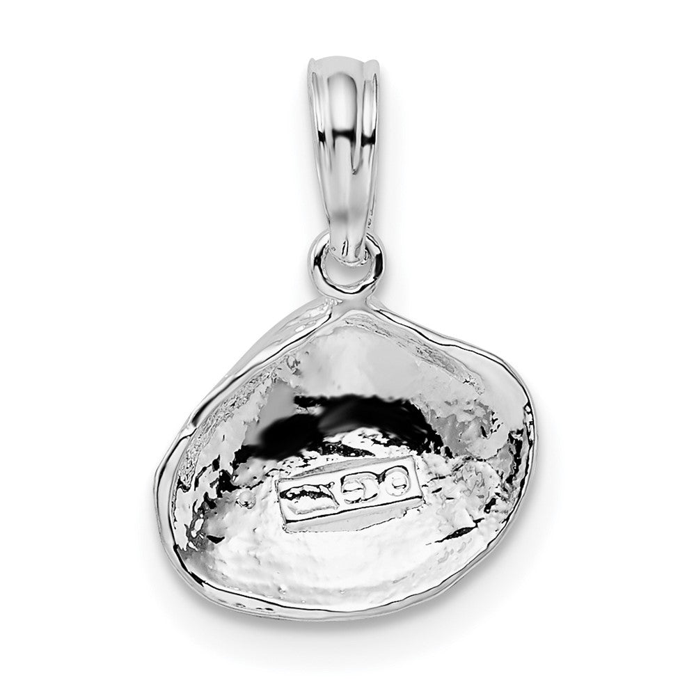 Sterling Silver Polished Clam Shell Pendant