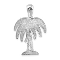 Sterling Silver Polished Charleston Palm Tree Pendant