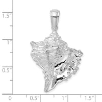 Sterling Silver Polished Conch Shell Pendant