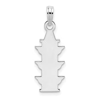 Sterling Silver Polished Enameled Traffic Light Pendant