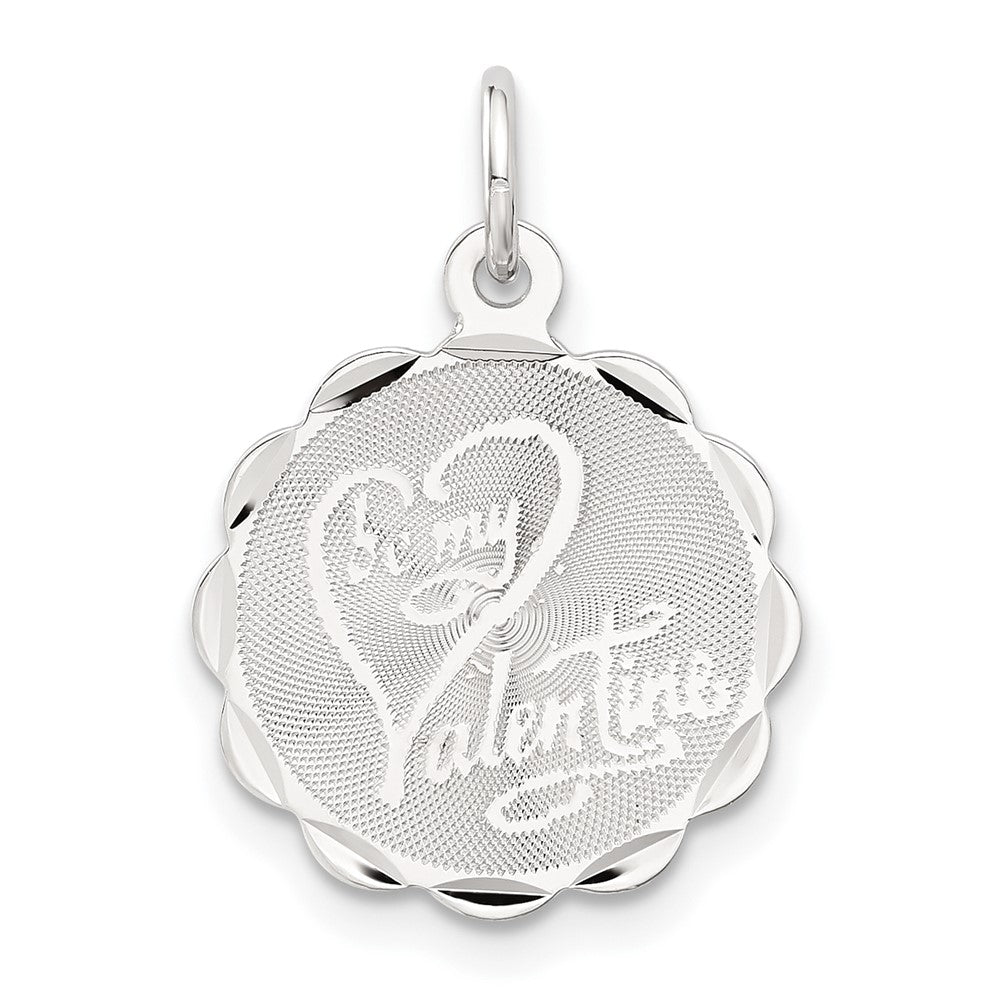 Sterling Silver Be My Valentine Disc Charm