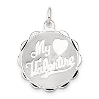 Sterling Silver My Valentine Disc Charm