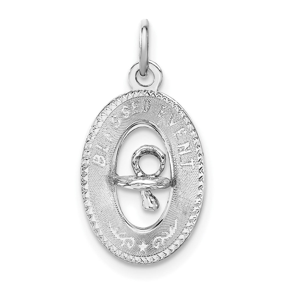 Sterling Silver Pacifier Blessed Event Charm