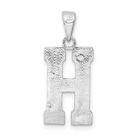 Sterling Silver Letter H Initial Pendant