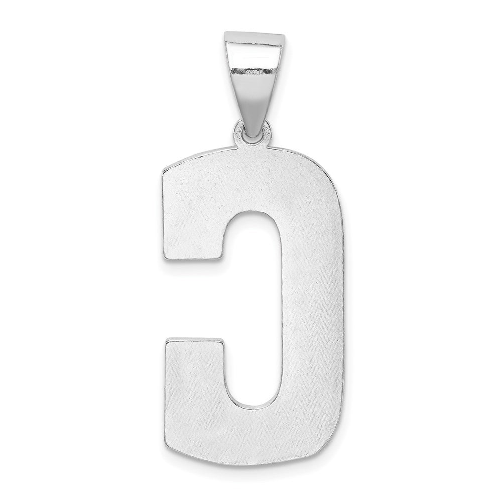 Sterling Silver Letter C Initial Pendant
