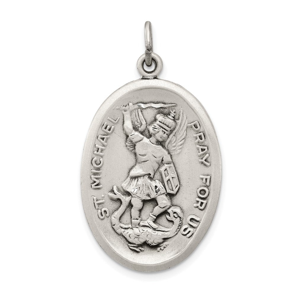 Sterling Silver Reversible St. Michael Medal