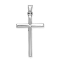 Sterling Silver Rhodium-plated Latin Cross Pendant