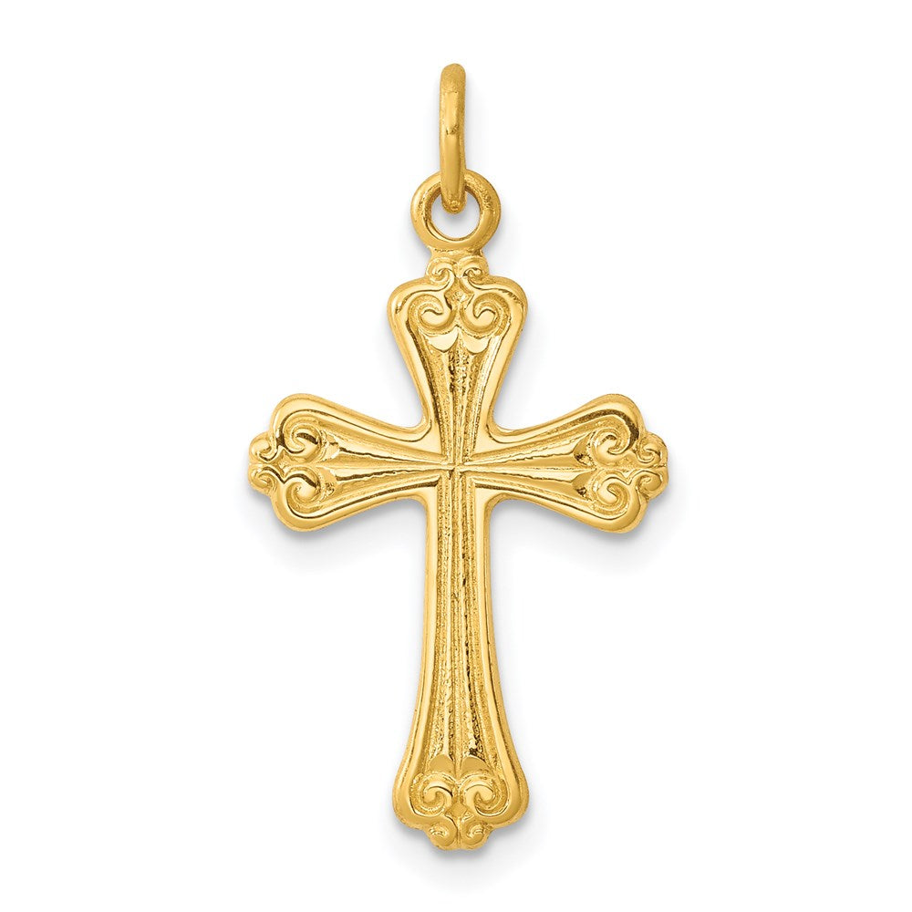Sterling Silver & 24k Gold -plated Cross Charm