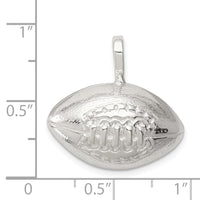 Sterling Silver Football Charm