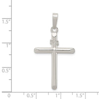 Sterling Silver Polished INRI Cross Pendant