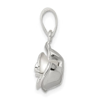 Sterling Silver Rose Pendant