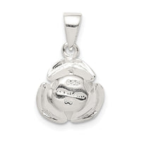 Sterling Silver Rose Pendant