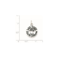 Sterling Silver Antiqued South Carolina Charn