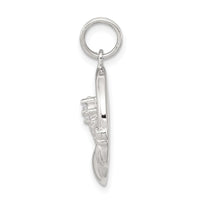 Sterling Silver CZ Irish Claddagh Pendant