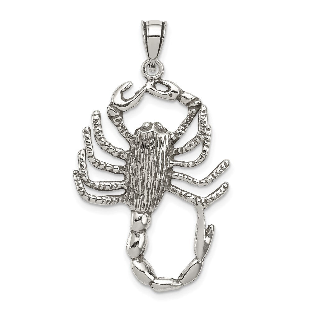 Sterling Silver Antiqued Scorpion Charm