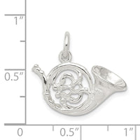 Sterling Silver French Horn Charm