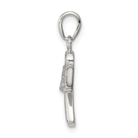 Sterling Silver Angel w/ CZ Wings Pendant
