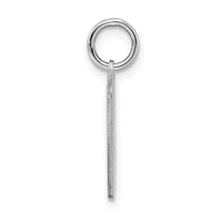 Sterling Silver Rhodium-plated Blue Birth Certificate Polished Charm