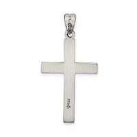 Sterling Silver Antiqued, Polished and Brushed Latin Cross Pendant