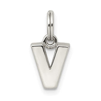 Sterling Silver Letter V Initial Charm