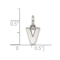 Sterling Silver Letter V Initial Charm