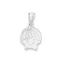 Sterling Silver Polished Boy Head Pendant