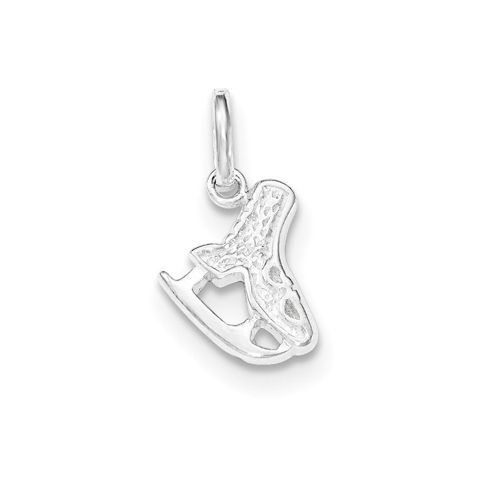 Sterling Silver Polished Ice Skate Charm