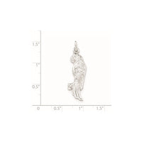 Sterling Silver Polished Parrot Pendant