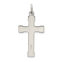 Sterling Silver & Gold-plated Polished Cross Pendant