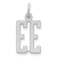 Sterling Silver/Rhodium-plated Elongated Number 33 Charm