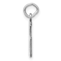 Sterling Silver/Rhodium-plated Elongated Number 65 Charm