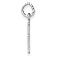 Sterling Silver/Rhodium-plated Elongated Number 95 Charm