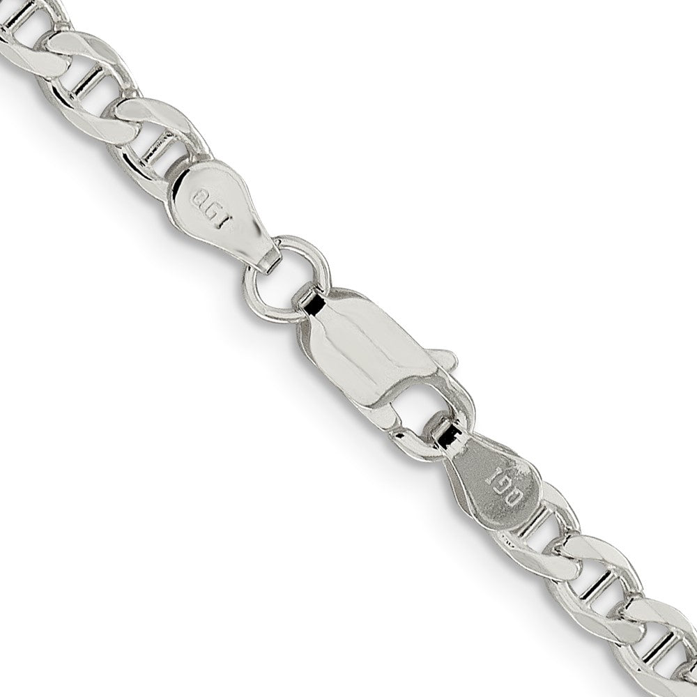 Sterling Silver 4.15mm Flat Cuban Anchor Chain